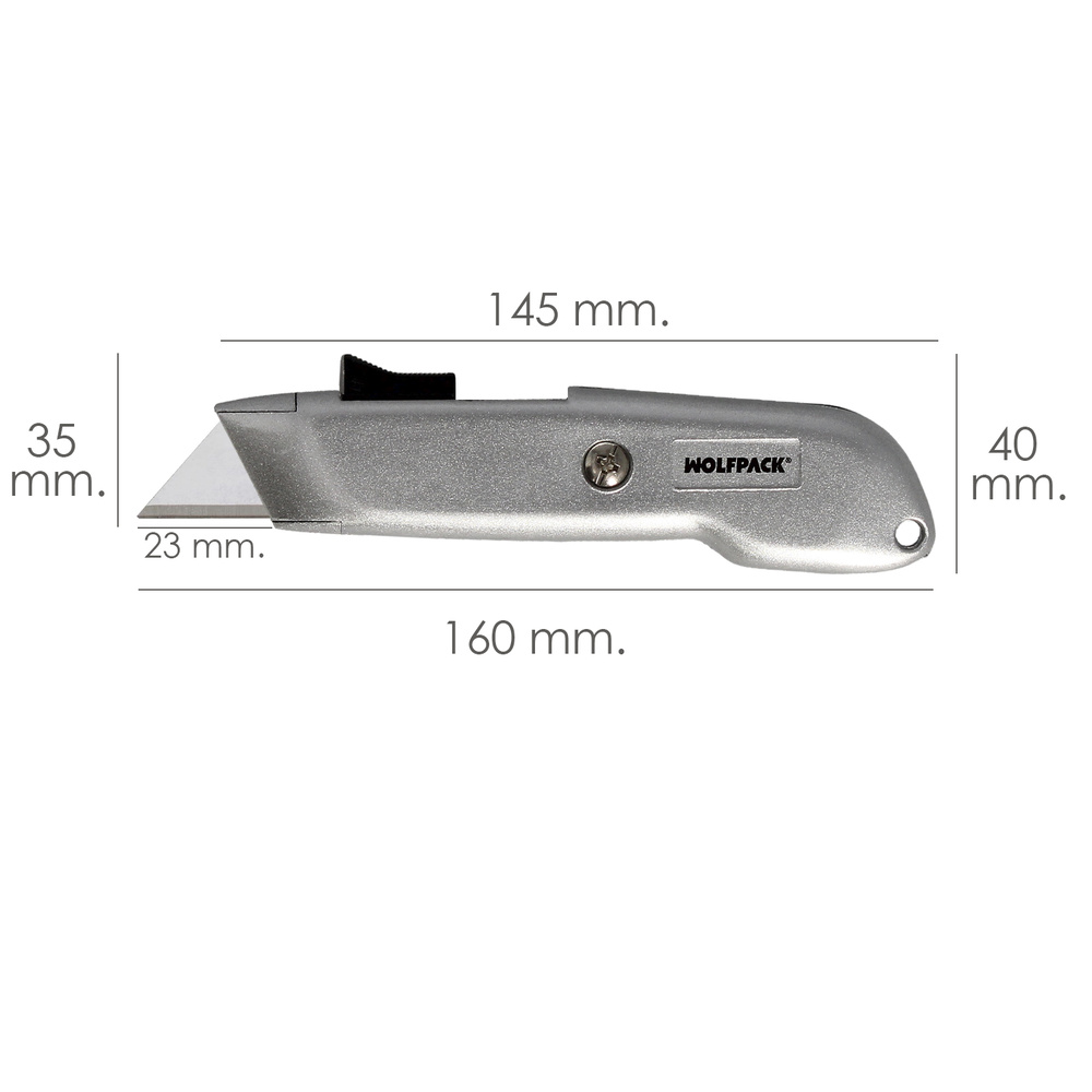 Cutter autoretractil con hoja acero SK5 3